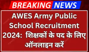 AWES Army Public School Recruitment 2024 Out for TGT, PRT and PGT