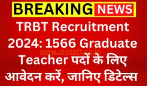 TRBT Graduate Teacher Recruitment 2024 for 1566 Vacancies