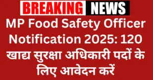 MPPSC FSO Recruitment 2025 Apply Online